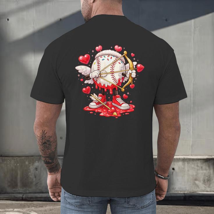 Cupid Baseball Drip Icecream Apparel Youth Boy Valentine Men's Back Print T-Shirt Cupid Baseball Drip Icecream Apparel Youth Boy Valentine Men's Back Print T-Shirt