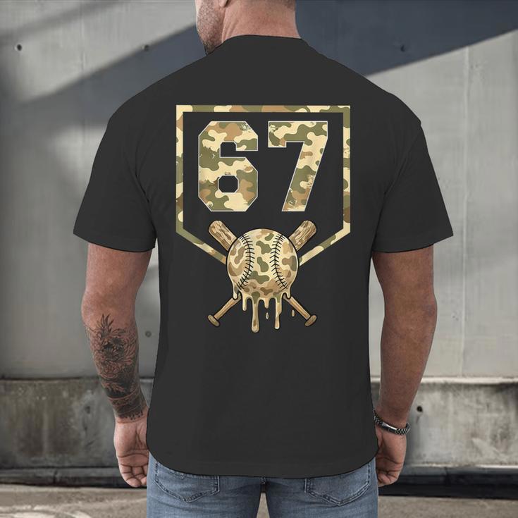 Dripping Camo 67 Baseball Ice Cream Drip 6-7 Six Seven Boy Men's Back Print T-Shirt Dripping Camo 67 Baseball Ice Cream Drip 6-7 Six Seven Boy Men's Back Print T-Shirt