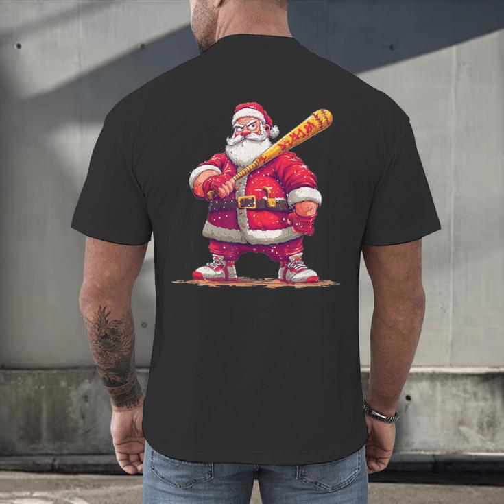 Festive Baseball Bat Costume For Adults And Kids Men's Back Print T-Shirt Festive Baseball Bat Costume For Adults And Kids Men's Back Print T-Shirt