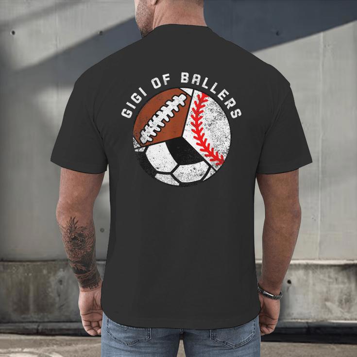 Gigi Of Ballers Baseball Soccer Football Gigi Men's Back Print T-Shirt Gigi Of Ballers Baseball Soccer Football Gigi Men's Back Print T-Shirt