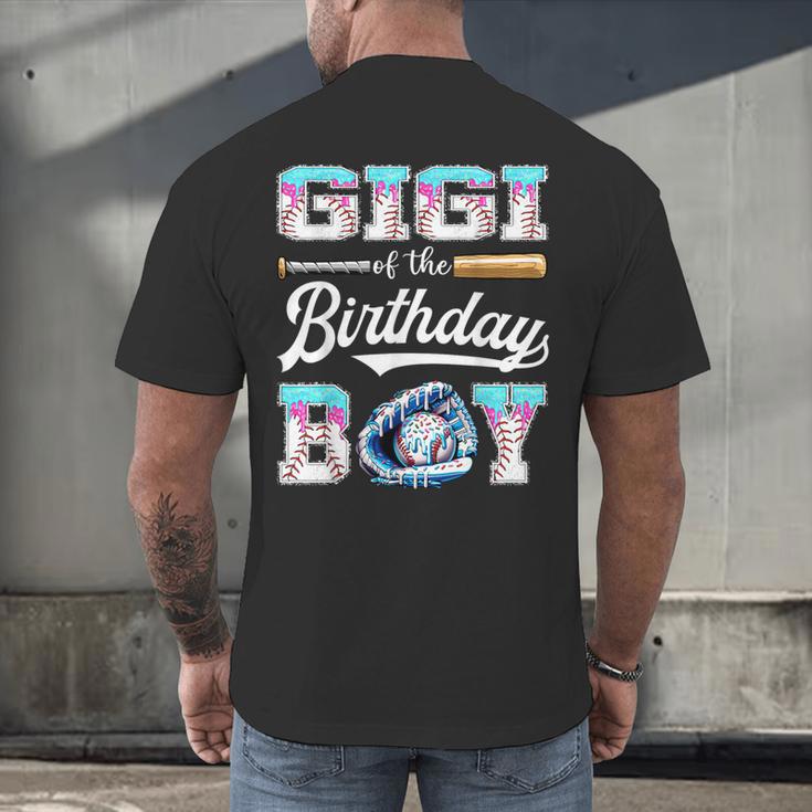 Gigi Of The Birthday Boy Baseball Ice Cream Drip Matching Men's Back Print T-Shirt