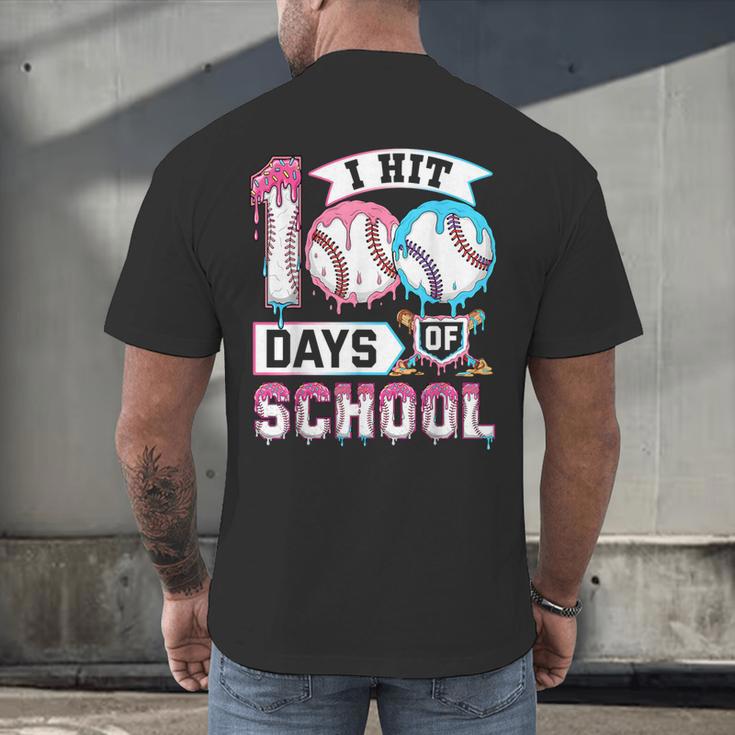Kids 100 Days Of School Boys 100th Day Baseball Drip Toddler Men's Back Print T-Shirt Kids 100 Days Of School Boys 100th Day Baseball Drip Toddler Men's Back Print T-Shirt