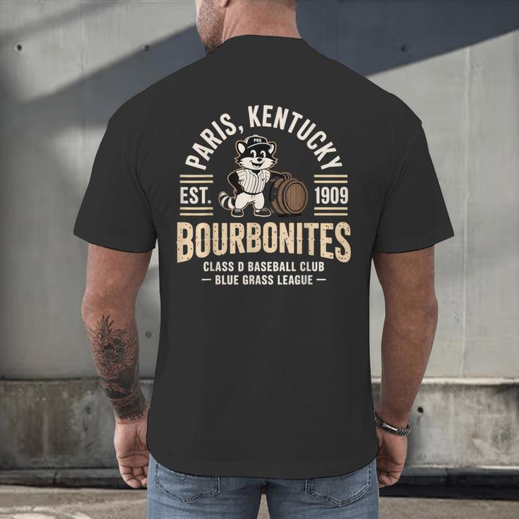 Paris Kentucky Bourbonites Baseball Heritage Men's Back Print T-Shirt Paris Kentucky Bourbonites Baseball Heritage Men's Back Print T-Shirt
