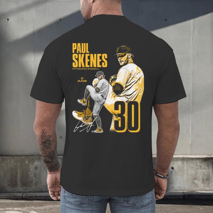 Paul Skenes Pittsburgh MLB Baseball Players MLBPSK304N Men's Back Print T-Shirt