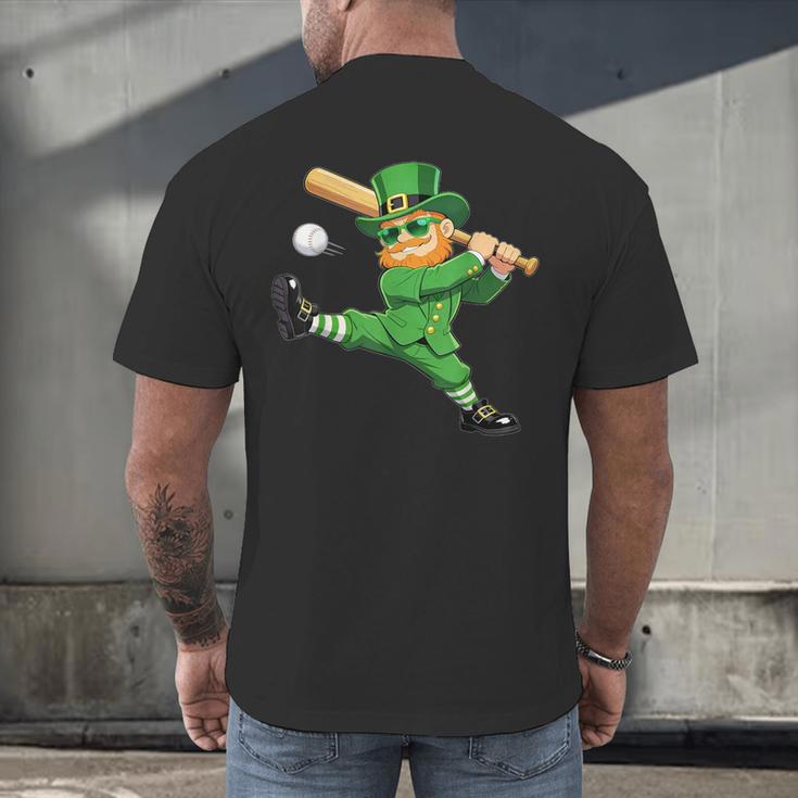 Retro Leprechaun Baseball St Patricks Day Sport Men Boy Kids Men's Back Print T-Shirt Retro Leprechaun Baseball St Patricks Day Sport Men Boy Kids Men's Back Print T-Shirt