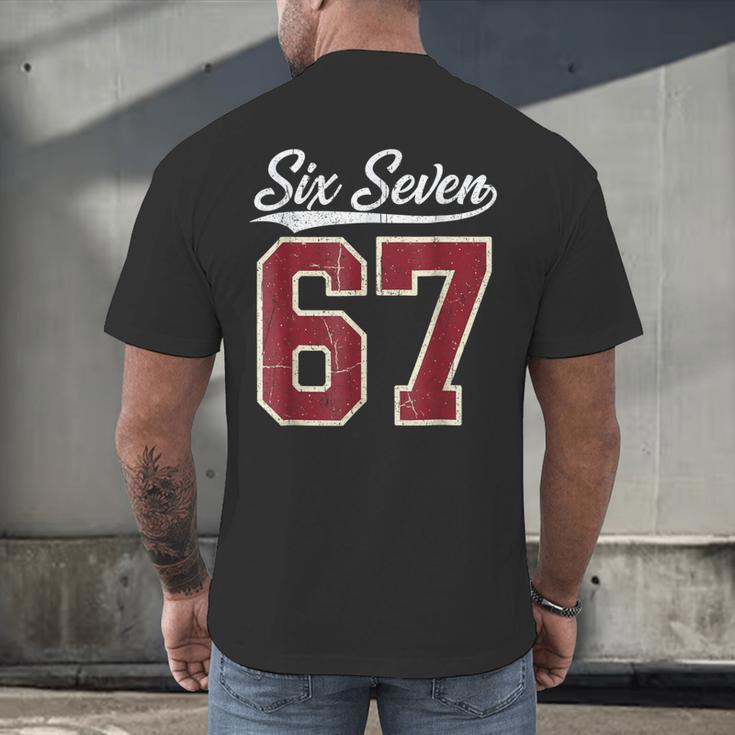 Six Seven Meme Boys Girls Kids 67 Baseball Jersey Men's Back Print T-Shirt Six Seven Meme Boys Girls Kids 67 Baseball Jersey Men's Back Print T-Shirt