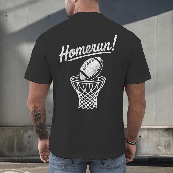Sports Homerun Football Basketball Baseball Joke Tee Men's Back Print T-Shirt Sports Homerun Football Basketball Baseball Joke Tee Men's Back Print T-Shirt