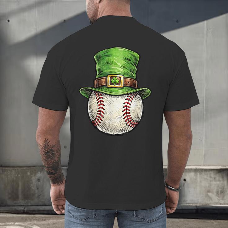 St Patricks Day Baseball Player Leprechaun Hat Men Boys Kids Men's Back Print T-Shirt St Patricks Day Baseball Player Leprechaun Hat Men Boys Kids Men's Back Print T-Shirt
