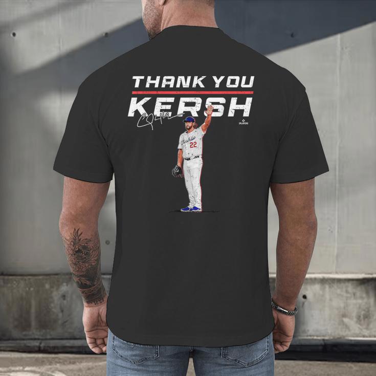 Thank You Kersh Clayton Kershaw Los Angeles Baseball MLBPA Men's Back Print T-Shirt Thank You Kersh Clayton Kershaw Los Angeles Baseball MLBPA Men's Back Print T-Shirt