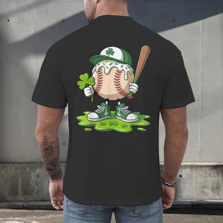 Toddler Baseball Drip Ice Cream Boys Kids St Patricks Day Men's Back Print T-Shirt Toddler Baseball Drip Ice Cream Boys Kids St Patricks Day Men's Back Print T-Shirt