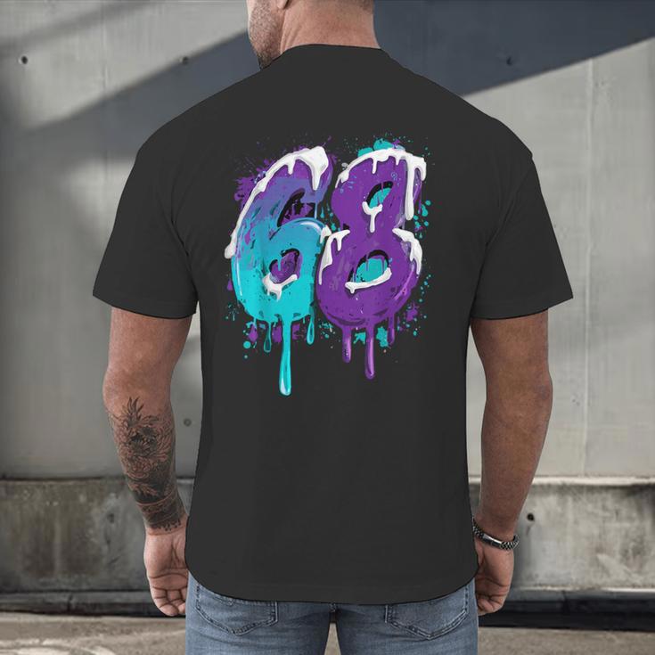 Vintage Baseball 68 Number Men's Back Print T-Shirt Vintage Baseball 68 Number Men's Back Print T-Shirt