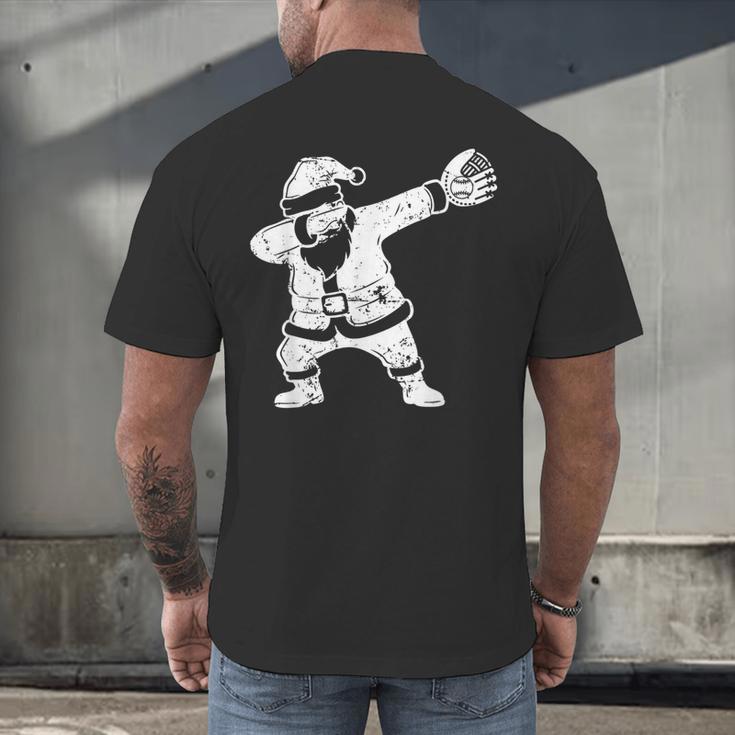 Vintage Dabbing Santa Christmas Baseball Xmas Costume Men's Back Print T-Shirt Vintage Dabbing Santa Christmas Baseball Xmas Costume Men's Back Print T-Shirt