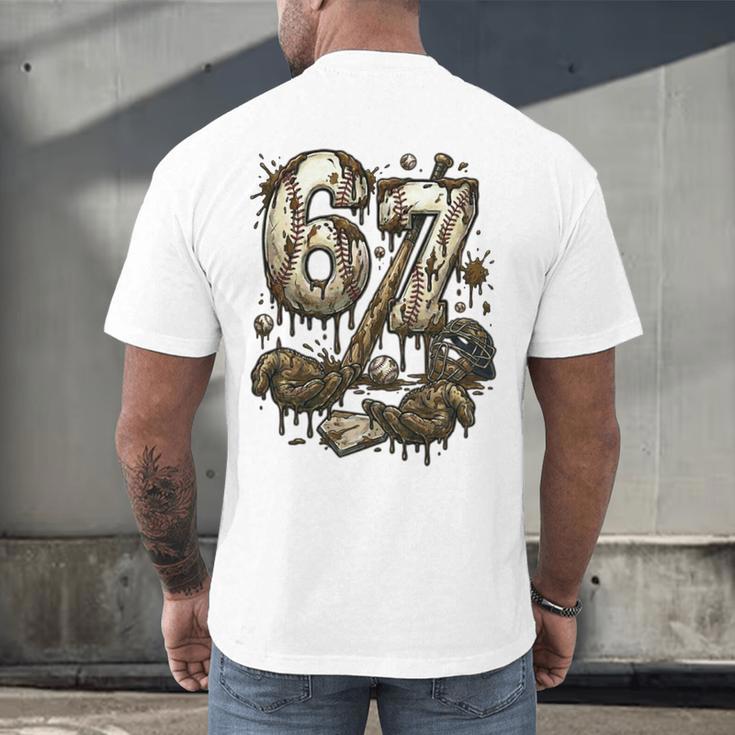 67 Baseball Six Seven Baseball 6 7 Kids Boys Girls Men's Back Print T-Shirt 67 Baseball Six Seven Baseball 6 7 Kids Boys Girls Men's Back Print T-Shirt