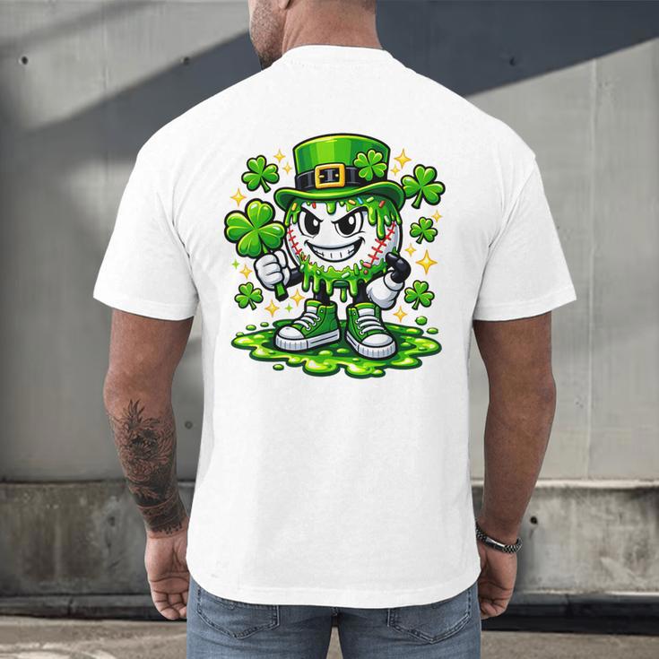 Baseball Drip Icecream Apparel Youth Boy St Patrick Day Men's Back Print T-Shirt