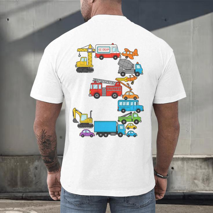 Baseball Ice Cream Drip Vehicles Youth Baseball Drip Premium Tri-Blend Men's Back Print T-Shirt