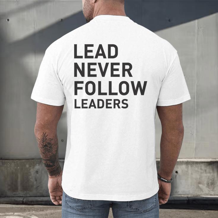Baseball Lead Never Follow Leaders Team Captain Leadership Premium Tri-Blend Men's Back Print T-Shirt Baseball Lead Never Follow Leaders Team Captain Leadership Premium Tri-Blend Men's Back Print T-Shirt