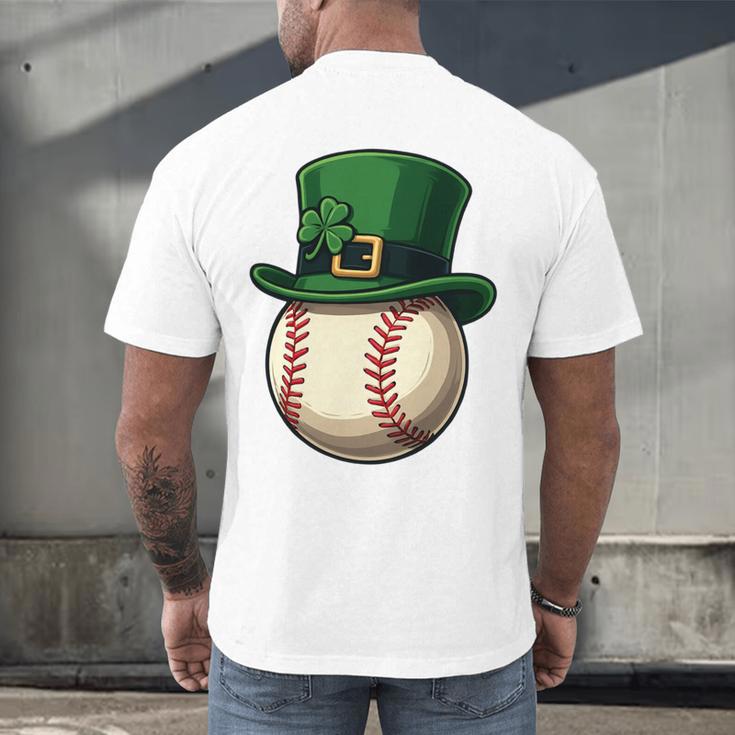 Baseball Leprechaun Hat Saint Patrick Retro Men's Back Print T-Shirt