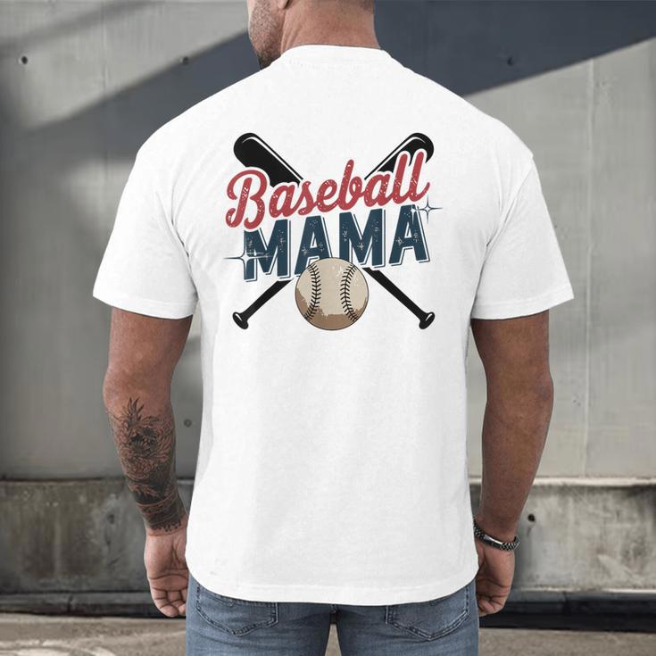 Baseball Mama Squad Proud Sports Mom Game Day Men's Back Print T-Shirt Baseball Mama Squad Proud Sports Mom Game Day Men's Back Print T-Shirt