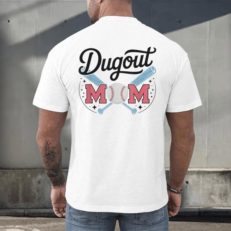 Baseball Mom – Proud Dugout Supporter Men's Back Print T-Shirt Baseball Mom – Proud Dugout Supporter Men's Back Print T-Shirt