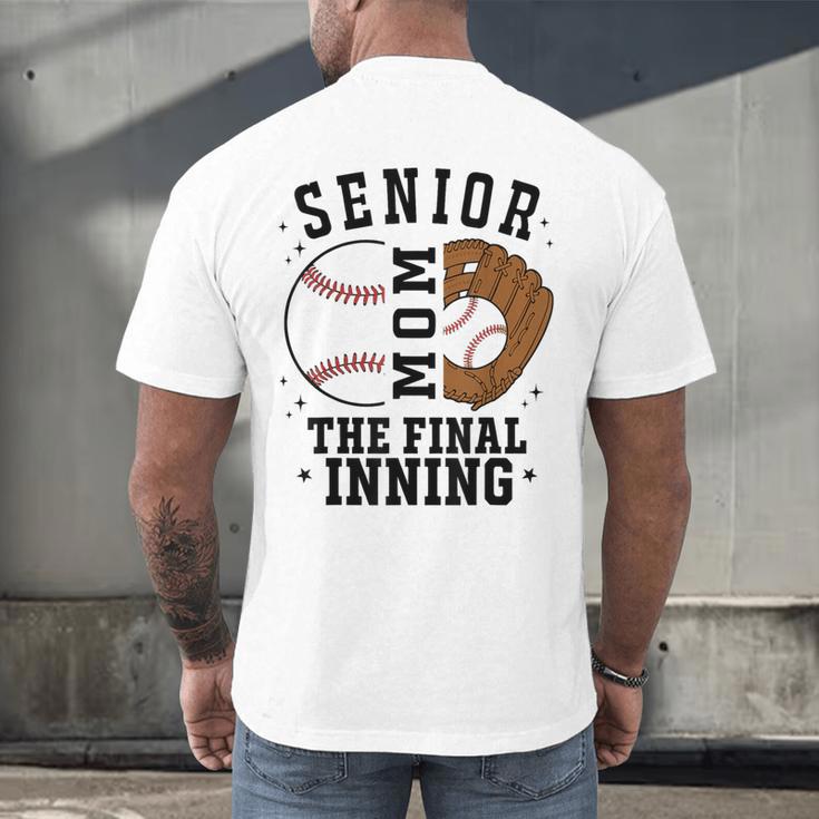 Baseball Senior Mom 2026 The Final Inning Men's Back Print T-Shirt Baseball Senior Mom 2026 The Final Inning Men's Back Print T-Shirt