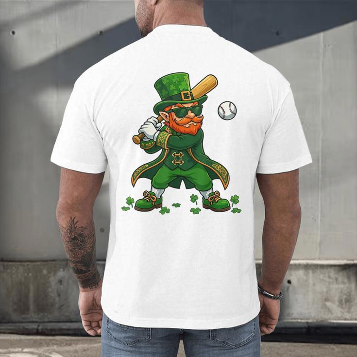 Baseball St Patricks Day Leprechaun Boys Girls Men Women Men's Back Print T-Shirt Baseball St Patricks Day Leprechaun Boys Girls Men Women Men's Back Print T-Shirt