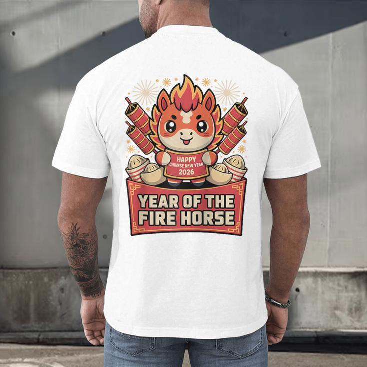 Chinese New Year 2026 Fire Horse Celebration Raglan Baseball Tee Men's Back Print T-Shirt Chinese New Year 2026 Fire Horse Celebration Raglan Baseball Tee Men's Back Print T-Shirt