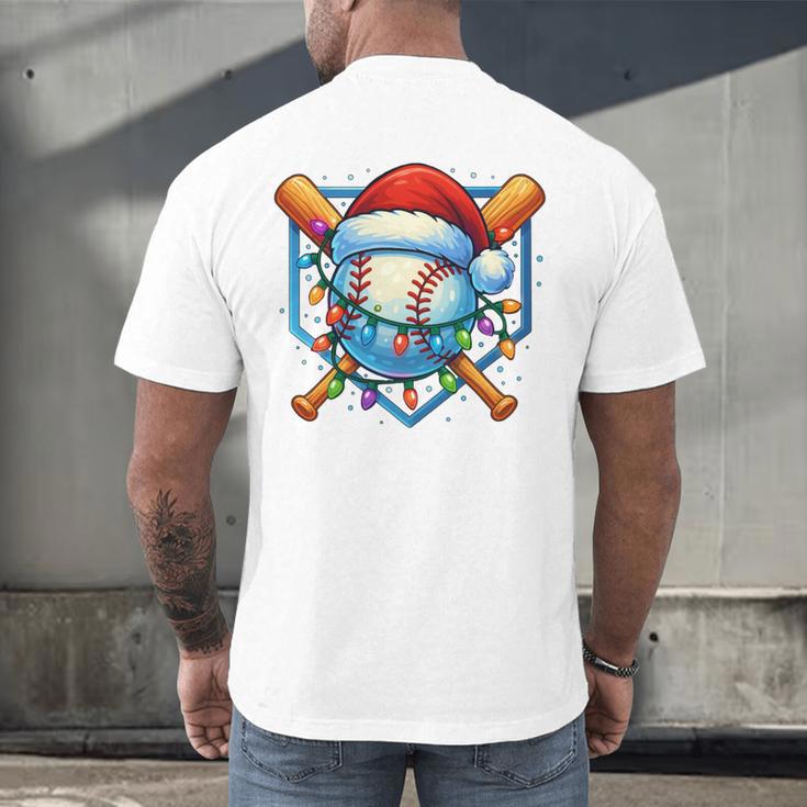 Christmas Baseball Drip For Boys Kids Ice Cream Drip Men's Back Print T-Shirt