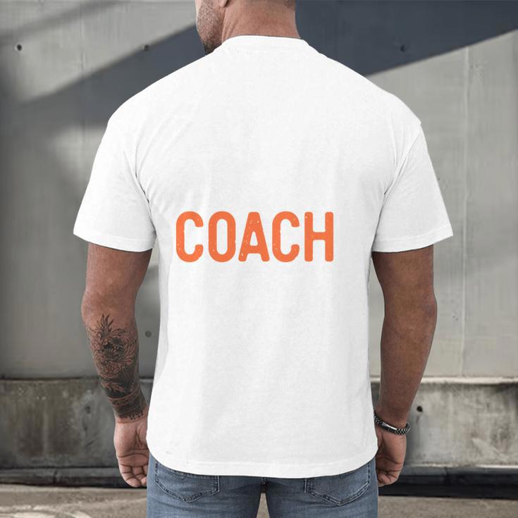 Eat Sleep Coach Repeat Shirt Men Women Baseball Lover Men's Back Print T-Shirt