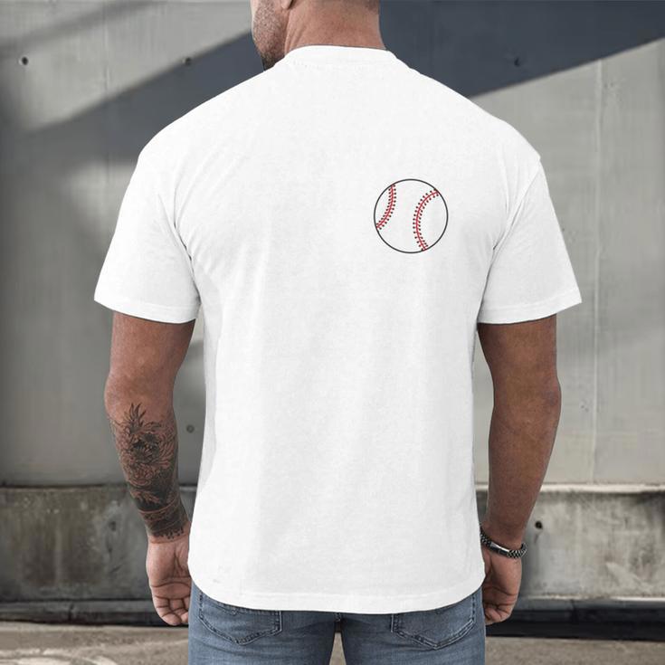 My Favorite Baseball Player Calls Me Mom Men's Back Print T-Shirt My Favorite Baseball Player Calls Me Mom Men's Back Print T-Shirt