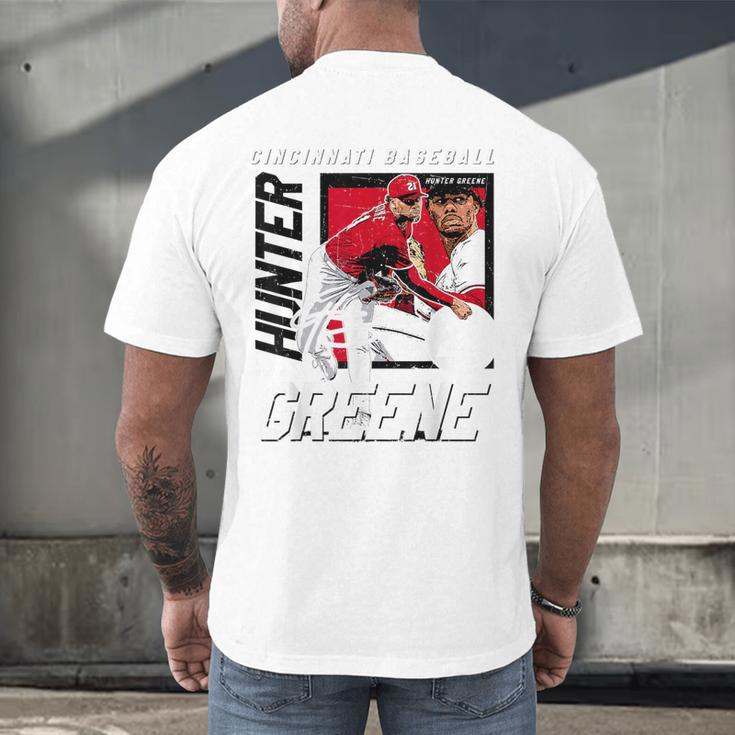 Hunter Greene Cincinnati MLB Baseball Players MLBHGR203M Men's Back Print T-Shirt
