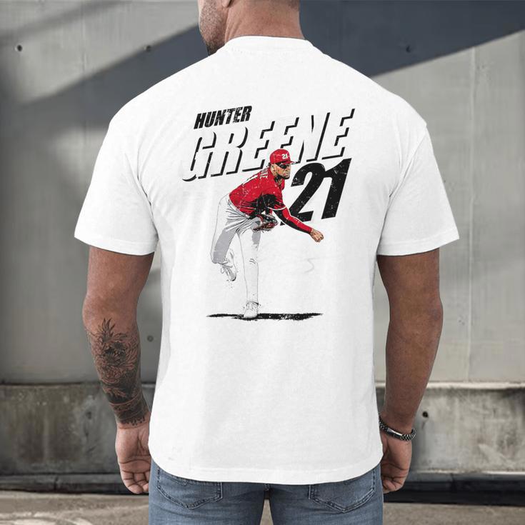Hunter Greene Cincinnati MLB Baseball Players MLBHGR204M Men's Back Print T-Shirt Hunter Greene Cincinnati MLB Baseball Players MLBHGR204M Men's Back Print T-Shirt