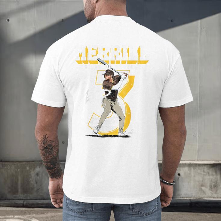 Jackson Merrill San Diego MLB Baseball Player MLBJME201M Men's Back Print T-Shirt Jackson Merrill San Diego MLB Baseball Player MLBJME201M Men's Back Print T-Shirt