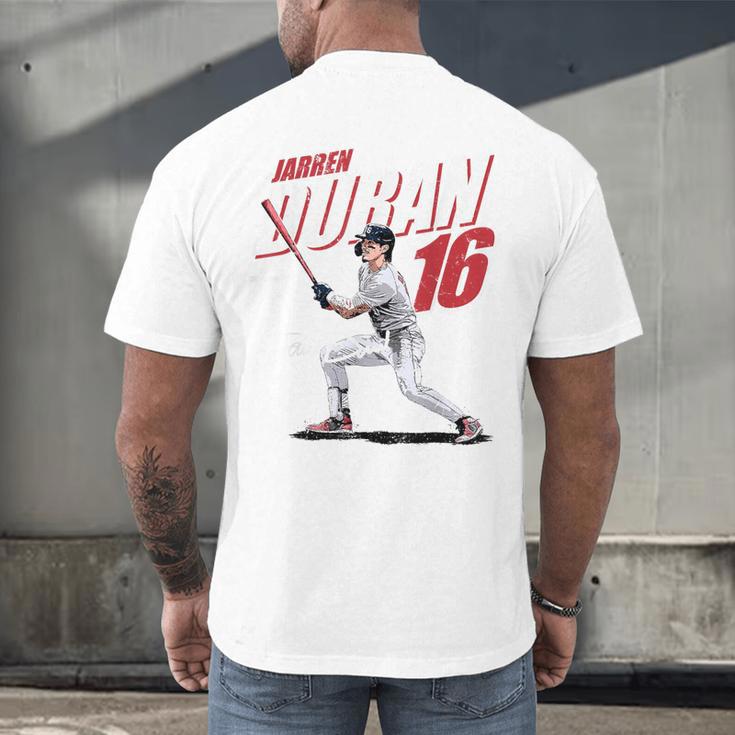 Jarren Duran Boston MLB Baseball Players MLBJDU204M Men's Back Print T-Shirt Jarren Duran Boston MLB Baseball Players MLBJDU204M Men's Back Print T-Shirt