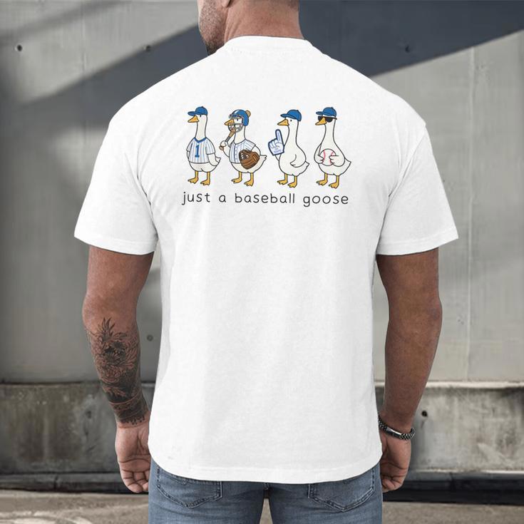 Just a Baseball GooseLife Is Better With Geese On Your Team Men's Back Print T-Shirt Just a Baseball GooseLife Is Better With Geese On Your Team Men's Back Print T-Shirt