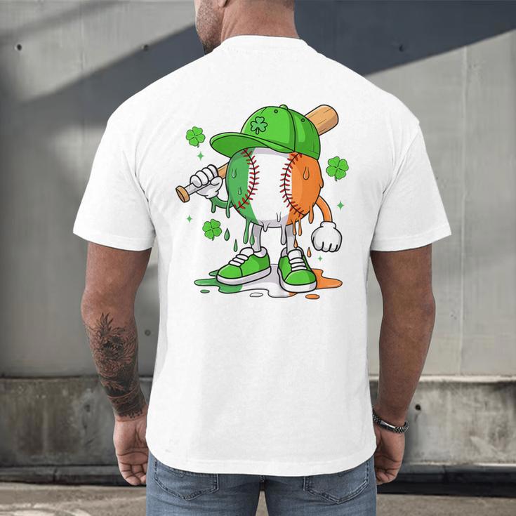 Kids Boys St Patricks Day Irish Flag Kids Baseball Ice Cream Drip Men's Back Print T-Shirt Kids Boys St Patricks Day Irish Flag Kids Baseball Ice Cream Drip Men's Back Print T-Shirt