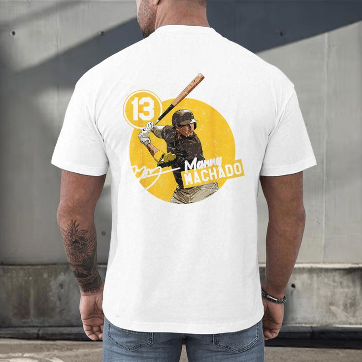 Manny Machado San Diego MLB Baseball Players MLBMAC4056 Men's Back Print T-Shirt Manny Machado San Diego MLB Baseball Players MLBMAC4056 Men's Back Print T-Shirt