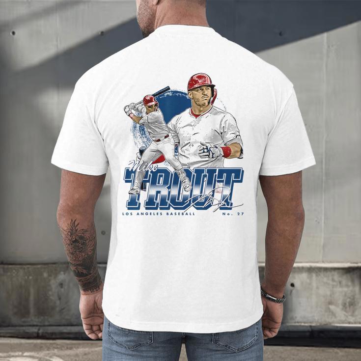 Mike Trout Los Angeles A MLB Baseball Players MLBMTR302N Men's Back Print T-Shirt
