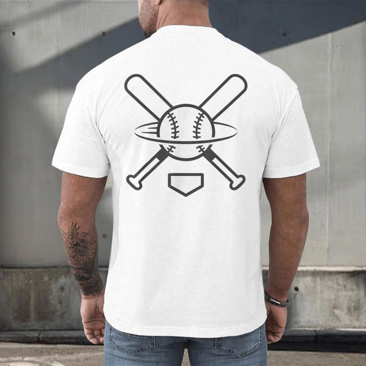 Minimalist Baseball Clean Sports Graphic Tee For Fan Players Men's Back Print T-Shirt Minimalist Baseball Clean Sports Graphic Tee For Fan Players Men's Back Print T-Shirt