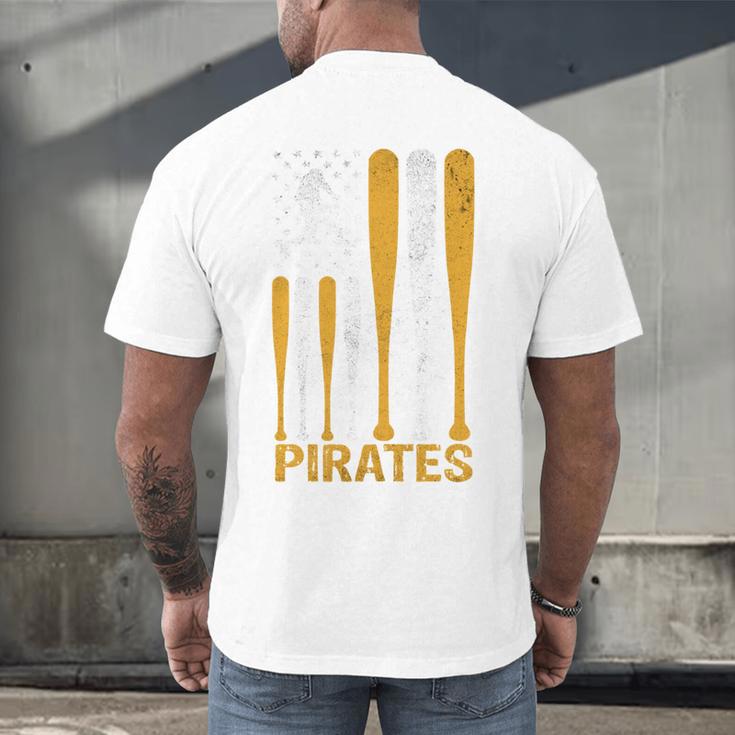 Pirates Baseball Fan Apparel For Sports Enthusiasts Men's Back Print T-Shirt Pirates Baseball Fan Apparel For Sports Enthusiasts Men's Back Print T-Shirt