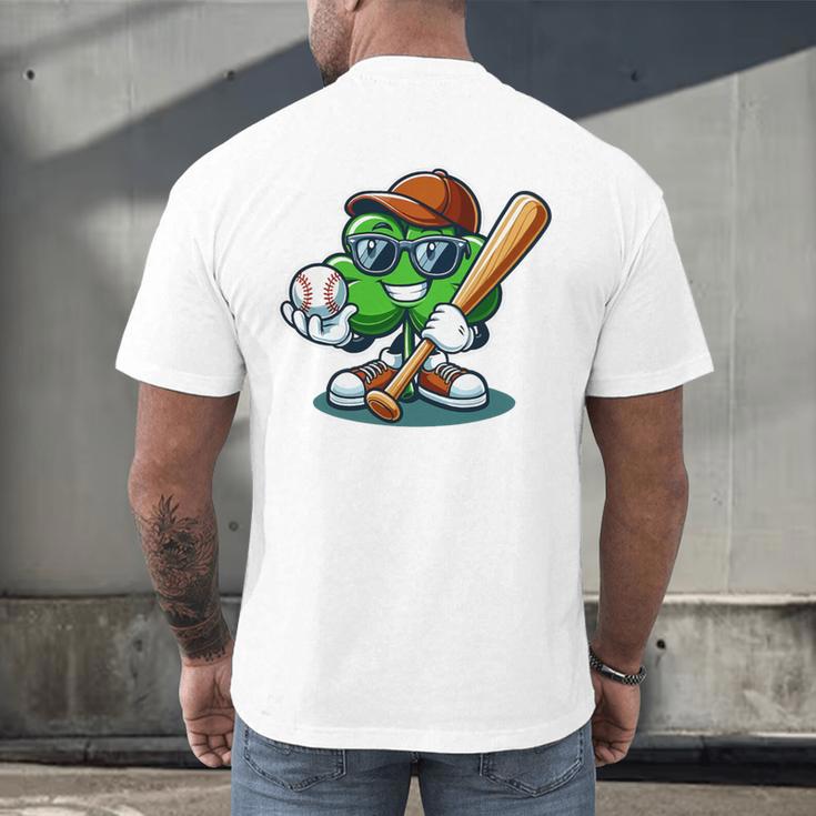 Shamrock Baseball St Patrick's Day Kids Boys Toddlers Premium Tri-Blend Men's Back Print T-Shirt Shamrock Baseball St Patrick's Day Kids Boys Toddlers Premium Tri-Blend Men's Back Print T-Shirt