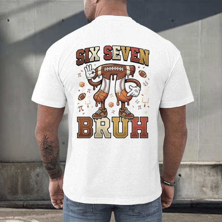 Six Seven 67 Happy Pi Day 314 Football Basketball Baseball Men's Back Print T-Shirt Six Seven 67 Happy Pi Day 314 Football Basketball Baseball Men's Back Print T-Shirt