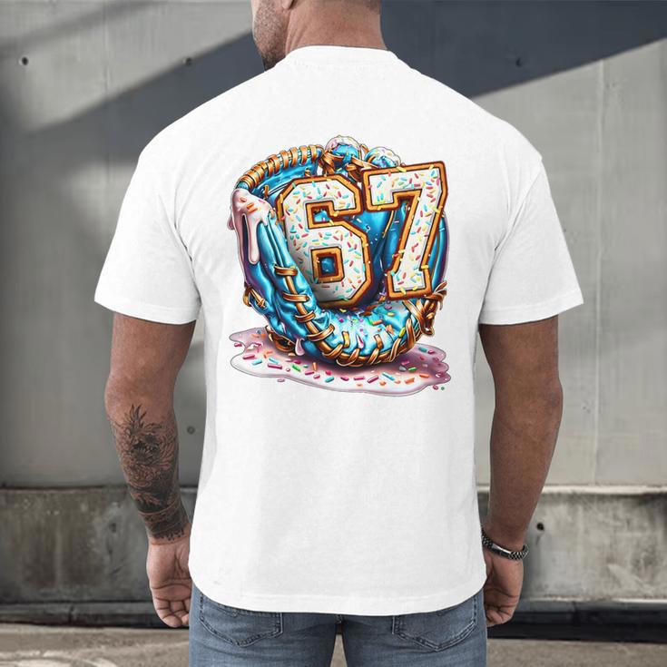 Six Seven Baseball Lifestyle 67 Meme Gen Alpha Slang Premium Tri-Blend Men's Back Print T-Shirt Six Seven Baseball Lifestyle 67 Meme Gen Alpha Slang Premium Tri-Blend Men's Back Print T-Shirt