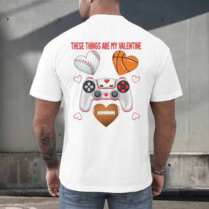 Valentines Day Boys Men Hearts Gaming Football Baseball Love Premium Tri-Blend Men's Back Print T-Shirt Valentines Day Boys Men Hearts Gaming Football Baseball Love Premium Tri-Blend Men's Back Print T-Shirt