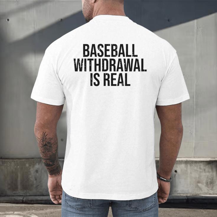 Vintage Baseball Withdrawal Is Real Premium Tri-Blend Men's Back Print T-Shirt Vintage Baseball Withdrawal Is Real Premium Tri-Blend Men's Back Print T-Shirt