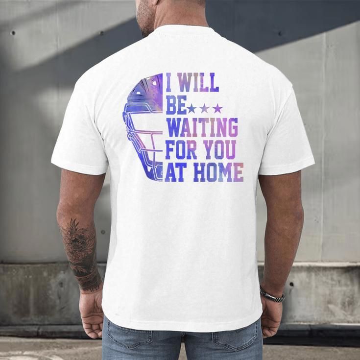 I Will Be Waiting For You At Home Baseball Softball Catcher Men's Back Print T-Shirt I Will Be Waiting For You At Home Baseball Softball Catcher Men's Back Print T-Shirt