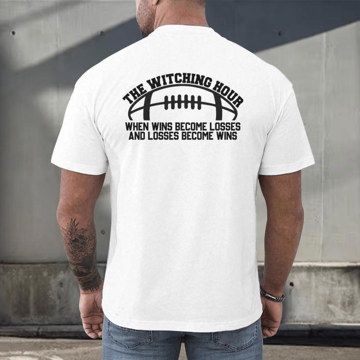 The Witching Hour When Wins Become Losses Baseball Premium Tri-Blend Men's Back Print T-Shirt The Witching Hour When Wins Become Losses Baseball Premium Tri-Blend Men's Back Print T-Shirt