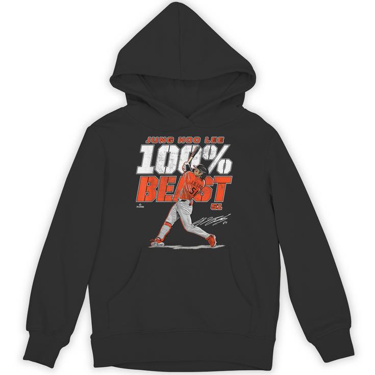 100 Beast Jung Hoo Lee San Francisco Baseball MLBPA Unisex Hoodie