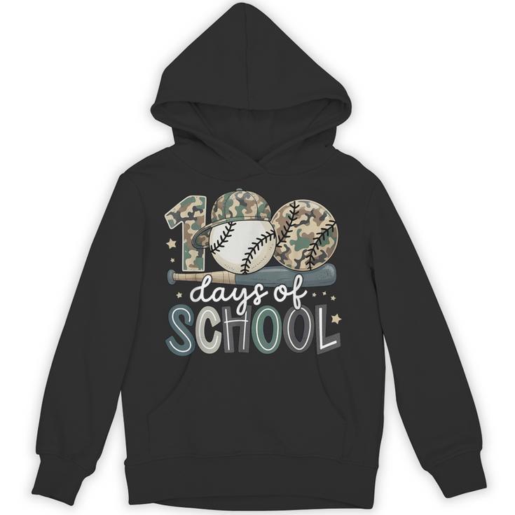 100 Days Of School Baseball Camo Camo Cap Boy School Unisex Hoodie 100 Days Of School Baseball Camo Camo Cap Boy School Unisex Hoodie