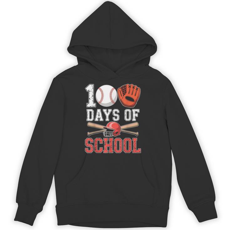 100 Days Of School Baseball Player Teacher Student Unisex Hoodie