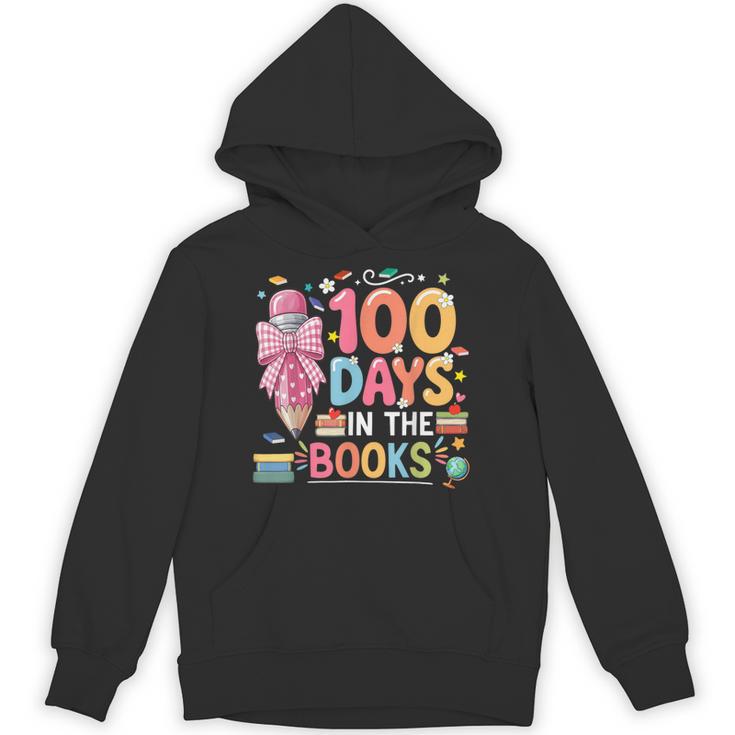 100th Day Of School Teacher Floral 100 Days In The Books Unisex Hoodie